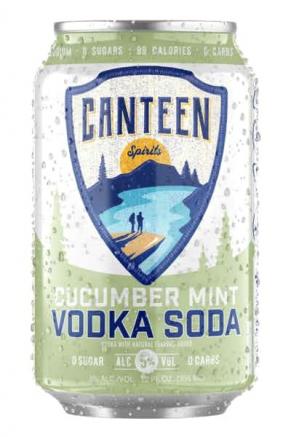 Canteen - Cucumber Mint Vodka Soda (4 pack 12oz cans) (4 pack 12oz cans)