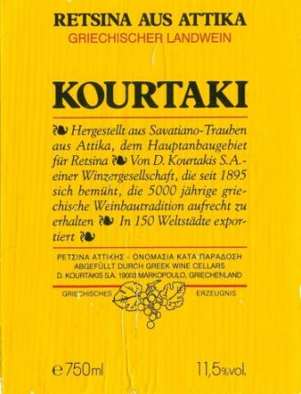 Kourtaki - Retsina NV (1.5L) (1.5L)